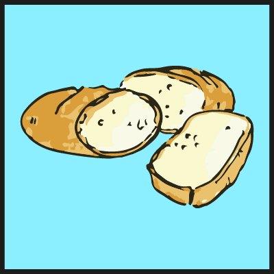 Trockenes Brot